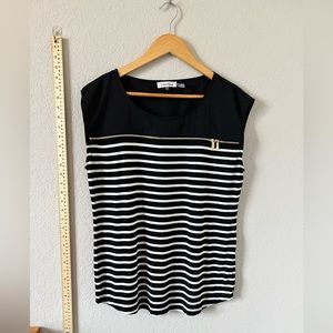 Calvin Klein short sleeved work blouse